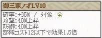 特　徳川Lv10