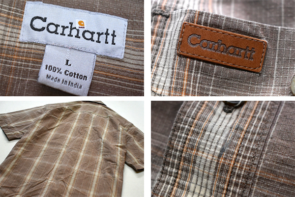 カーハートCarhartt半袖ワークシャツ画像メンズレディーススタイルコーデ＠古着屋カチカチ