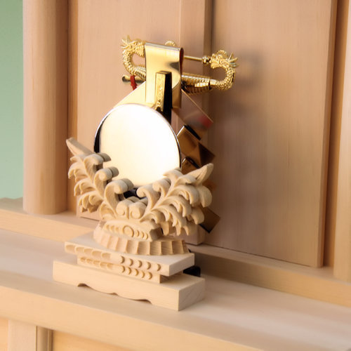 金幣芯と神鏡の組み合わせ　日本製神具
