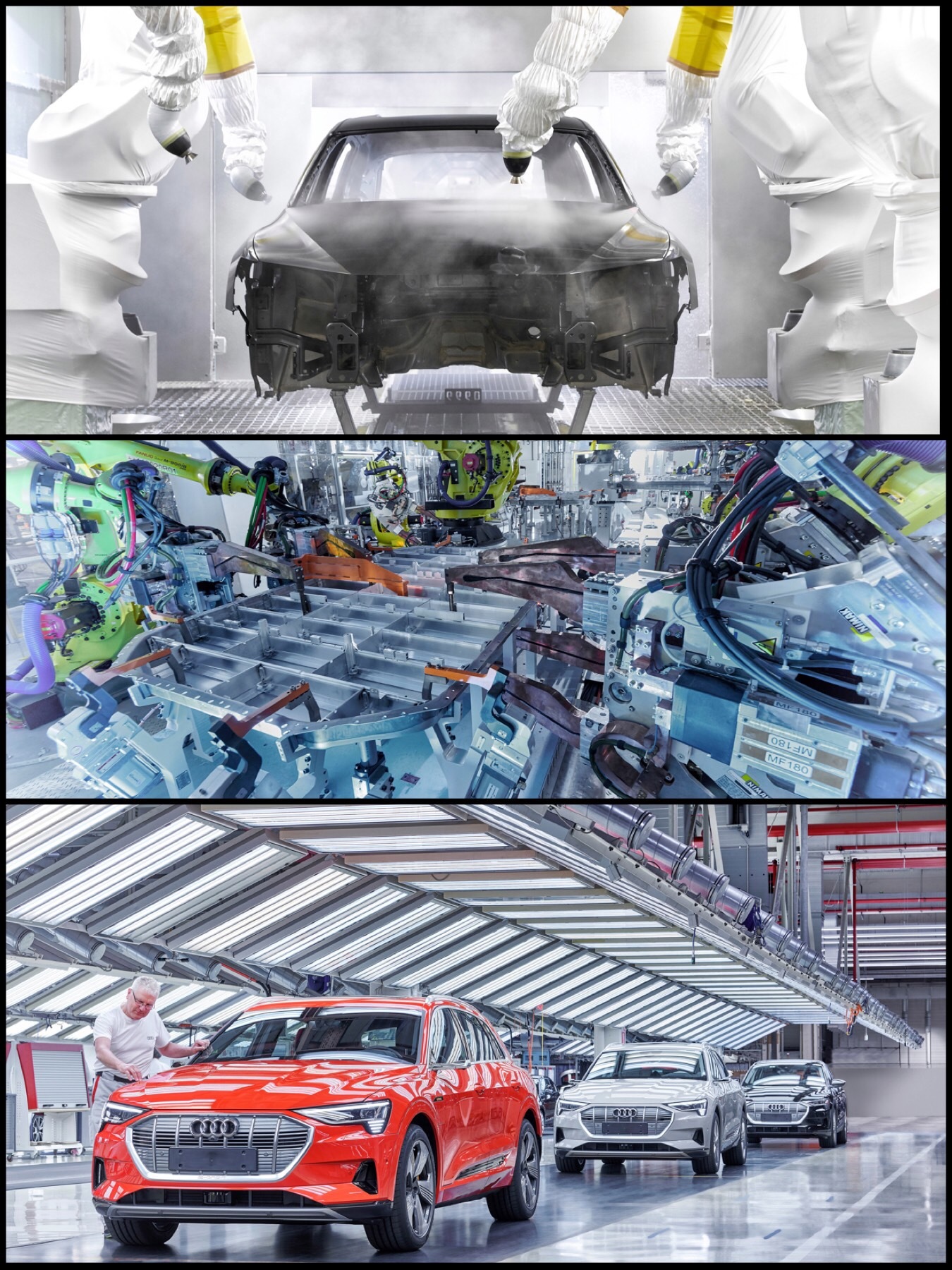 「Audi e-tron」のブリュッセル工場がカッコいい